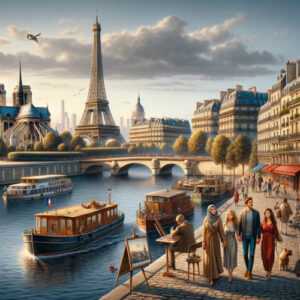 Parijs centrum visueel gemaakt